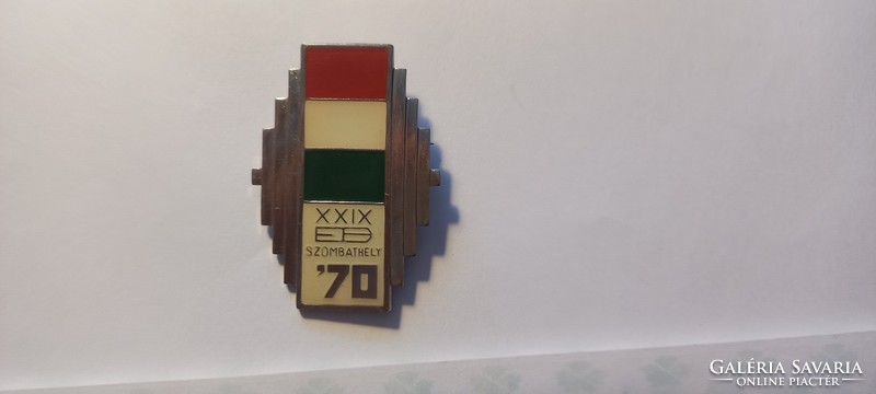 Weightlifting eb 1970 Szombathely badge