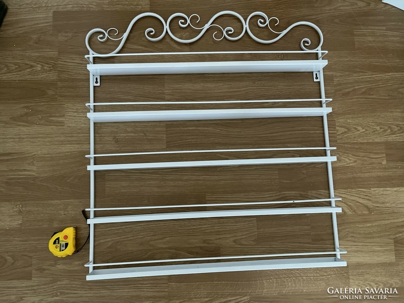 Very nice wrought iron type 5 shelf wall shelf large.