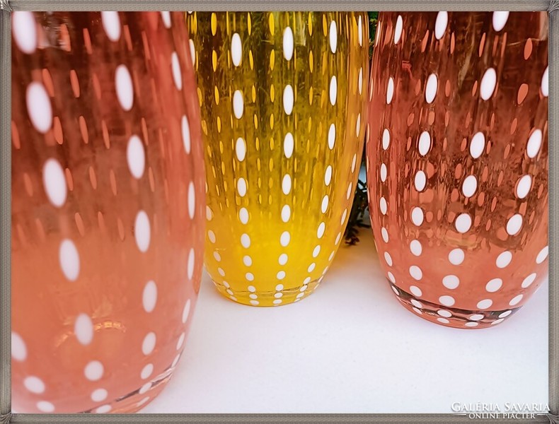 Frederico de majo Italian murano murano artisanal glass goblets glasses