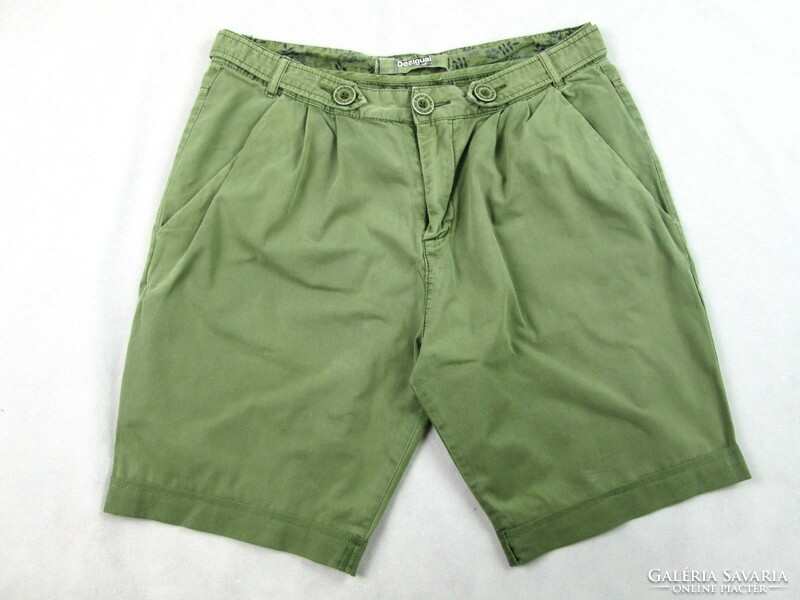 Original desigual (size 30) sporty elegant military-green women's shorts