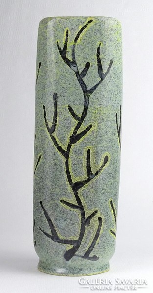 Marked 1Q511 applied art gorka gauze ceramic vase 20.8 Cm
