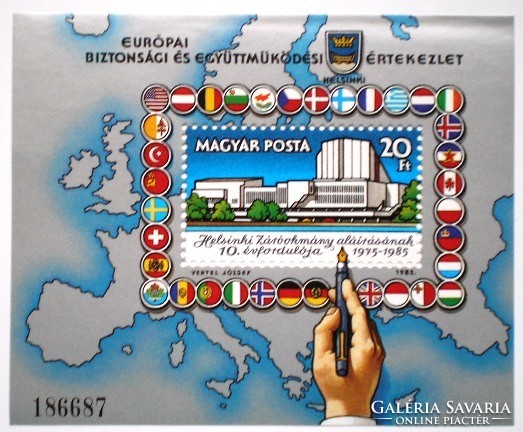 B179 / 1985 Európai Biztonsági és Együttműködési értekezlet VIII. blokk postatiszta