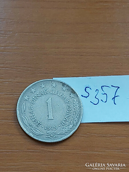 Yugoslavia 1 dinar 1979 copper-zinc-nickel s357