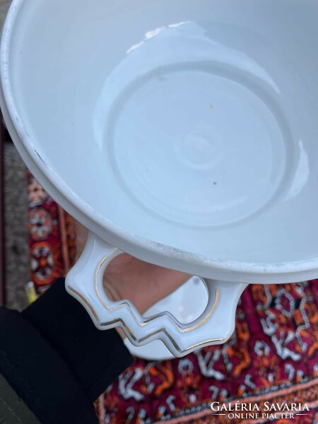 A beautiful Zsolnay soup bowl in a rare form