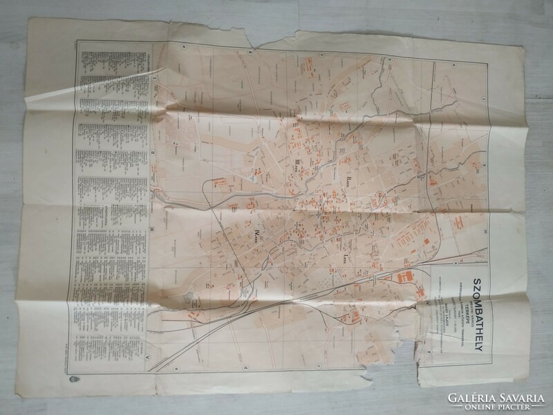 Szombathely map 1942