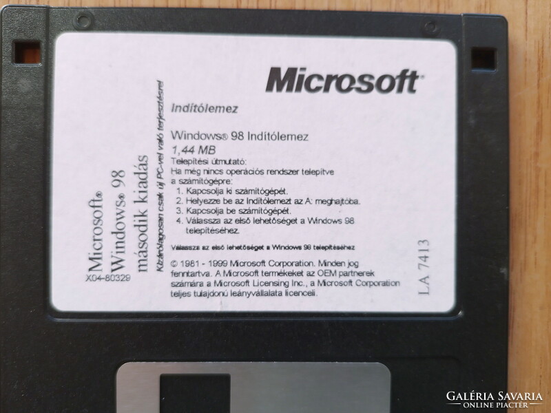 Microsoft Windows 98 Floppy indítólemez