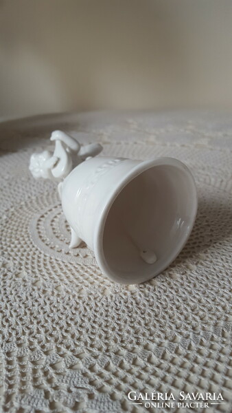 Snow-white angelic porcelain bell, bell