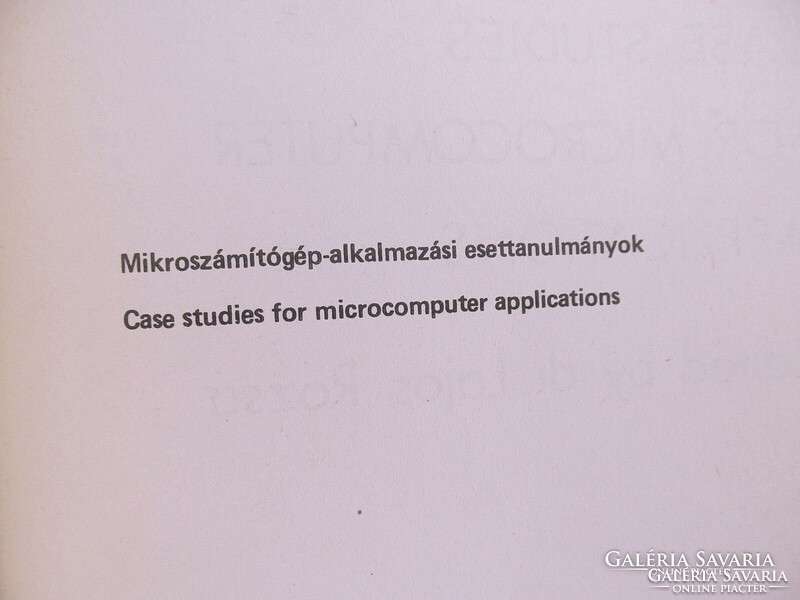 Mikroszámítógép-alkalmazási esettanulmányok (Számalk) - Dr. Rózsa Lajos