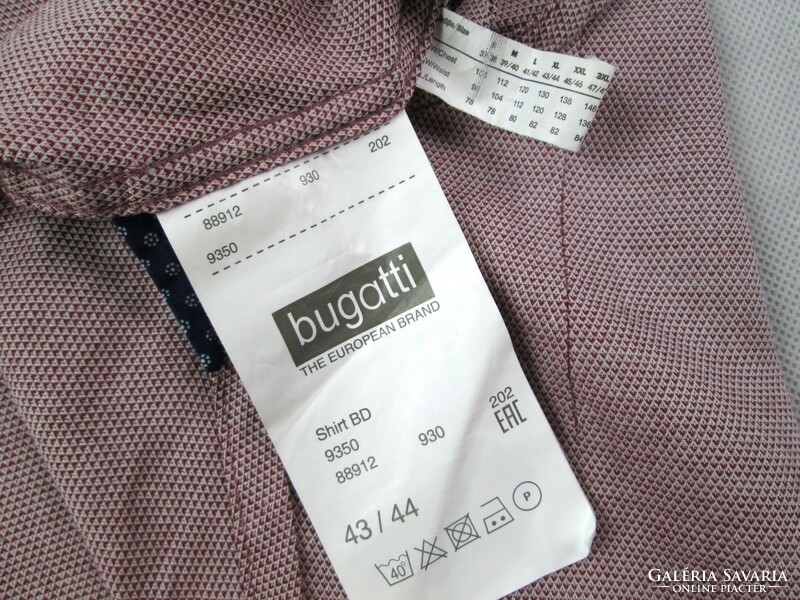 Original bugatti (xl / 2xl) elegant long-sleeved men's shirt