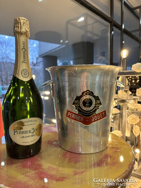Perrier-Jouët Champagne pezsgős jégveder - Ritkaság az 1970-es évekből - Francia ARGIT gyármány