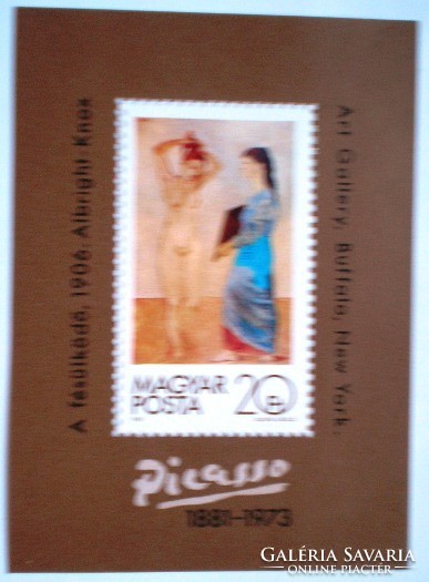 B154 / 1982 Festmény - Pablo Picasso blokk postatiszta