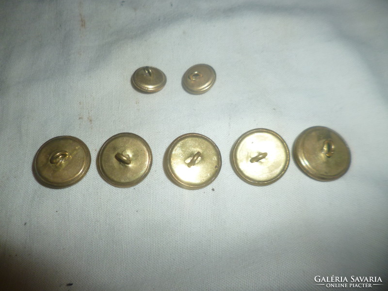 Original period Horthy officer's military clothing buttons