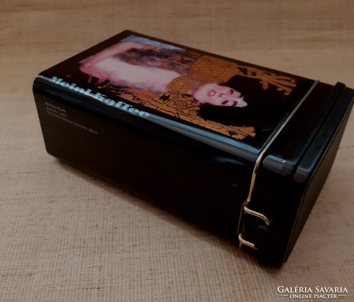 Retro julius meinl record box in nice condition with vinyl buckle top