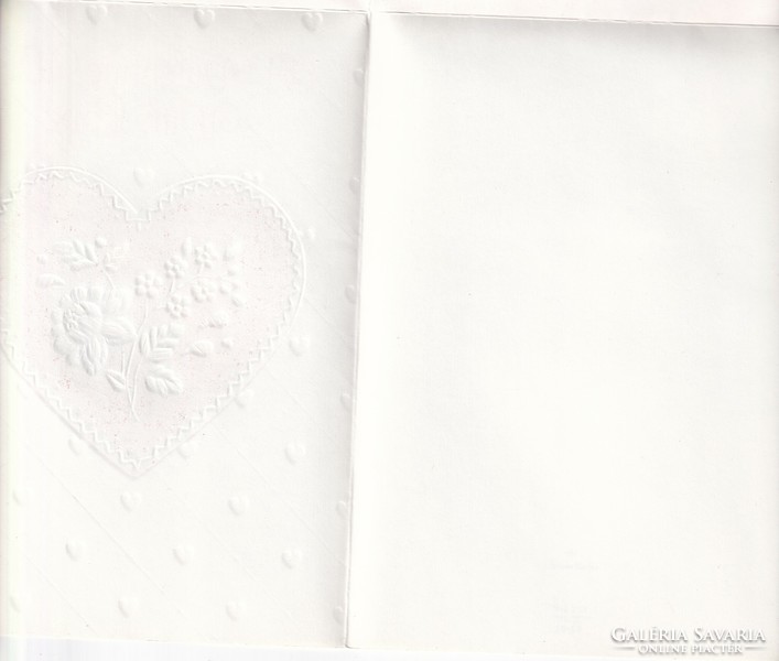 H:48 Valentine's Day embossed envelope greeting card