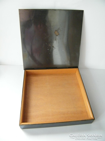 Retro, applied arts bronze box