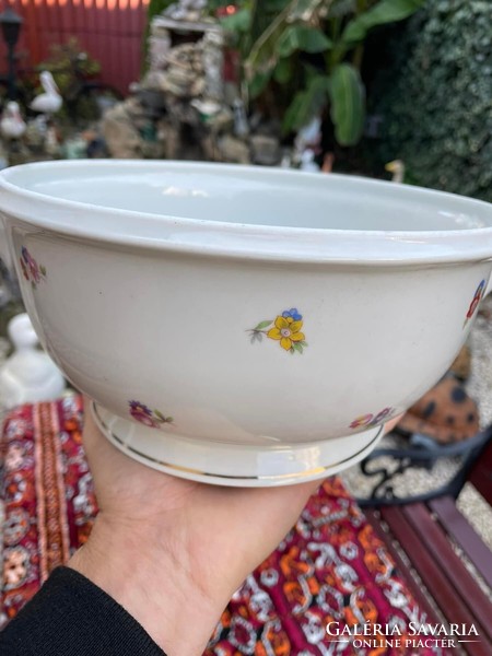 A beautiful Zsolnay soup bowl in a rare form