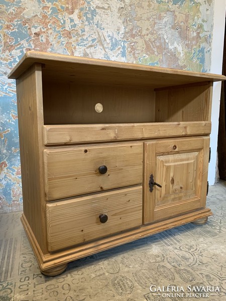 Pine media cabinet