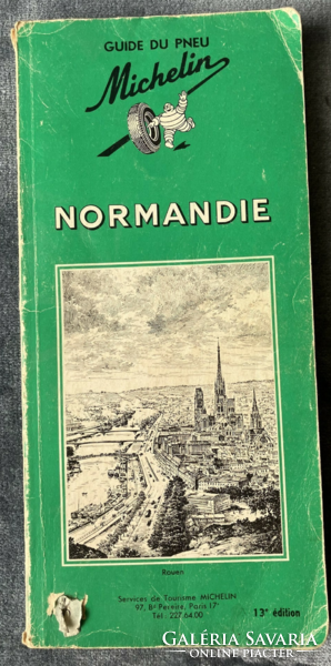 Michelin normandie 1965-1966 - green travel guide