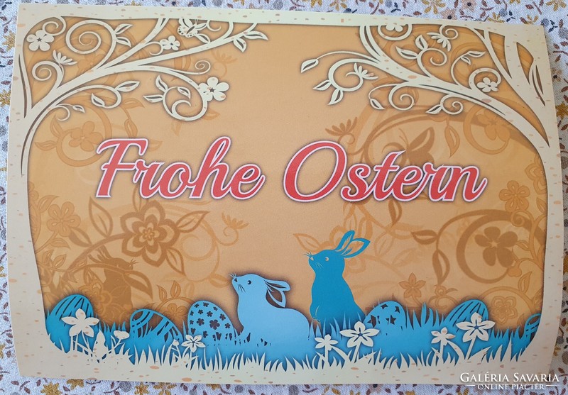 Easter postcard greeting card