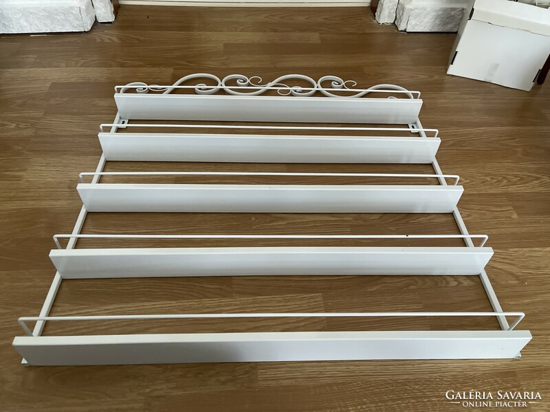 Very nice wrought iron type 5 shelf wall shelf large.