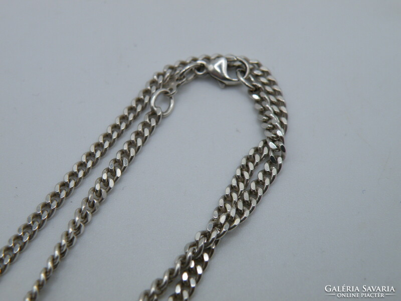 Uk0317 60 cm long silver necklace 925