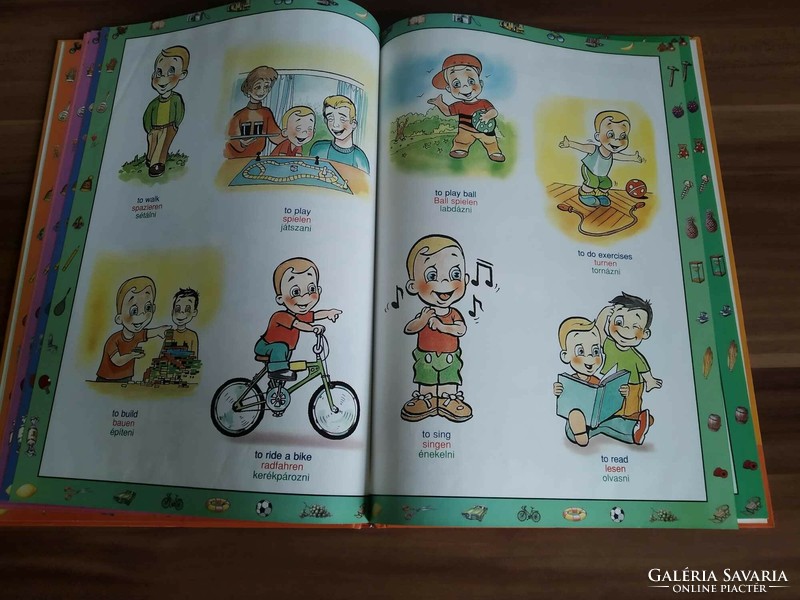 Capable children's dictionary, English-German-Hungarian, 2000