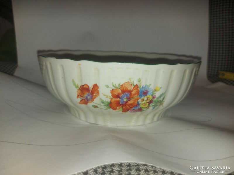 Zsolnay flower scone bowl, 21.5/8 Cm, structurally fine