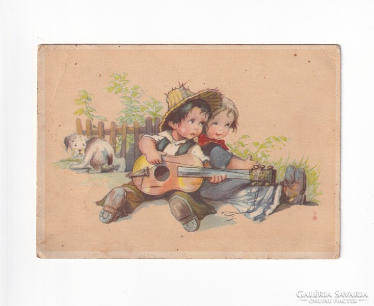 H:46 old greeting card 1941