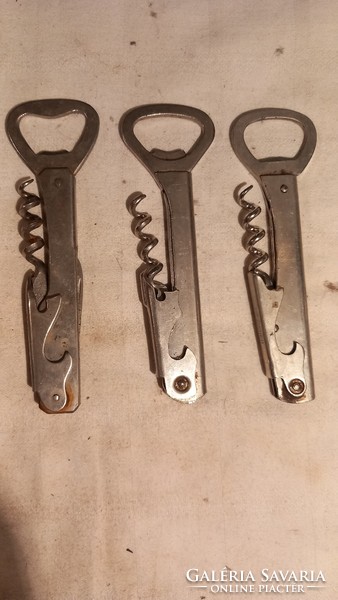 3 beer and wine openers of different brands