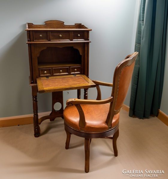 Antique style wooden writing desk