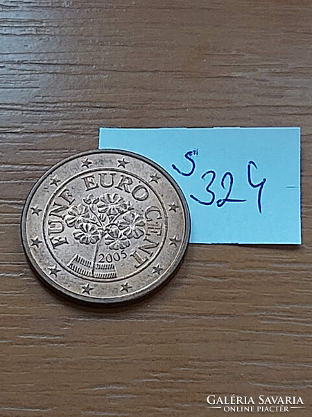 Austria 5 euro cent 2005 primrose, steel with copper coating s324