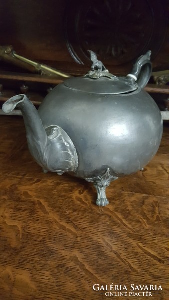 Antique sheffield pewter teapot