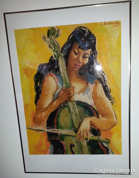 Zoltán Borbereki Kovács: black woman playing the cello