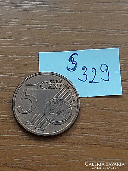 Germany 5 euro cent 2003 / g, oak leaves, steel with copper coating s329