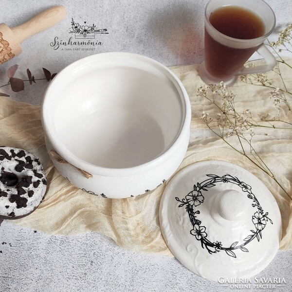 Large ceramic bowl - wild flower collection