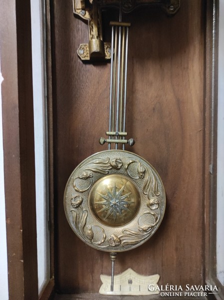 Brass wall clock