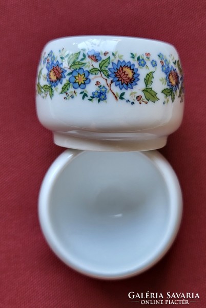 Melitta német porcelán gyertyatartó húsvéti tojástartó virág mintával tálka