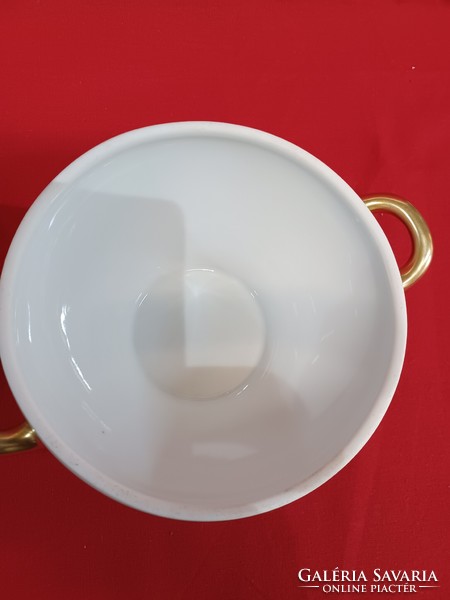 Wadlsteiner f.Budapest.Porcelain sauce bowl with lid