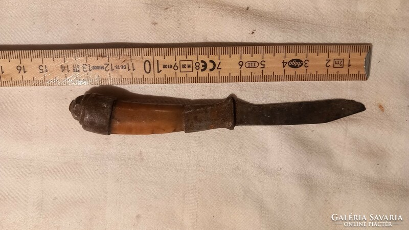 Small knife with an old bone handle