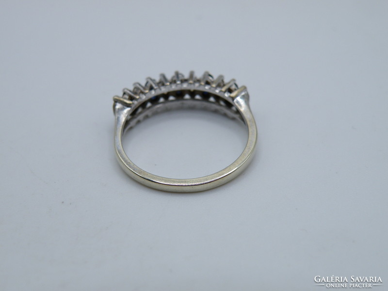 UK0303 9 karátos fehér arany gyűrű