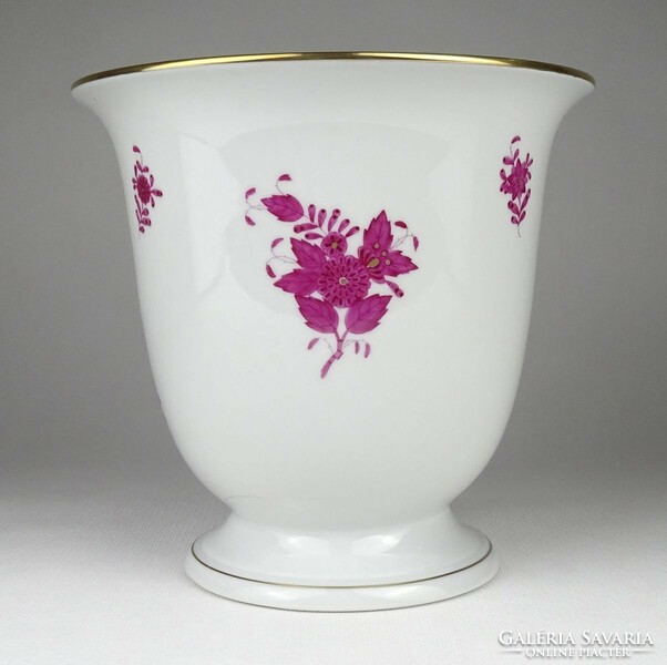 1Q668 Herend porcelain bowl with purple Appony pattern