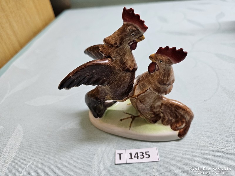 T1435 Bodrogkeresztúr cockfight 12 cm