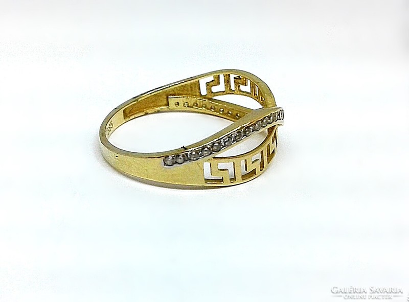 Stoned gold ring (zal-au123630)