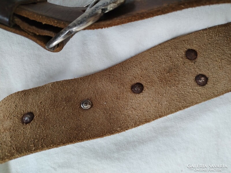 Numismatic beater - genuine leather belt