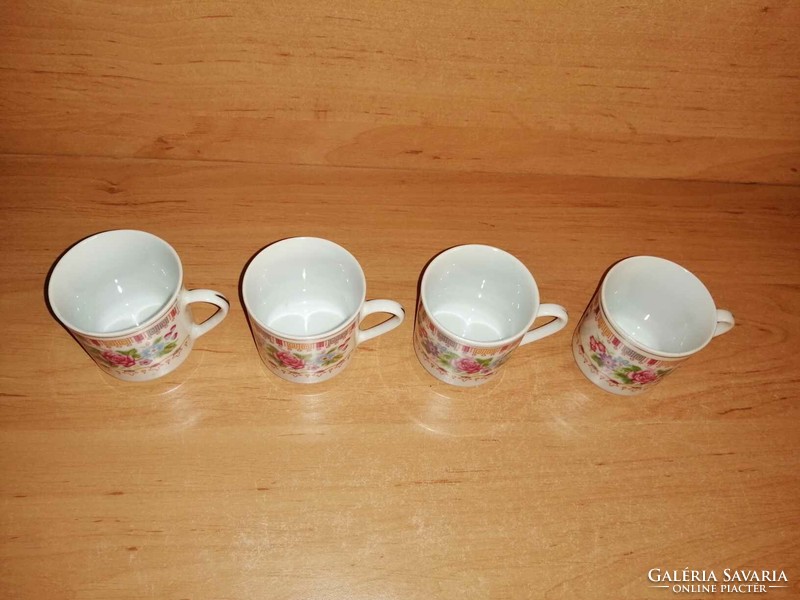 Kínai porcelán kávés csésze 4 db egyben (29/d)
