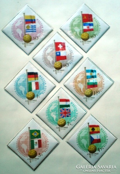 S1887-94 / 1962 Labdarúgó VB - Chile bélyegsor postatiszta