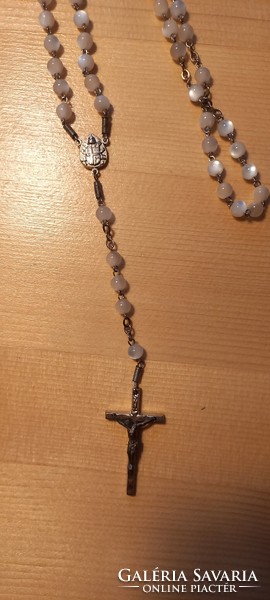 Rosary in a small Italian leather case