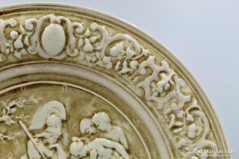 Zsolnay historicizing decorative bowl (old ivory)