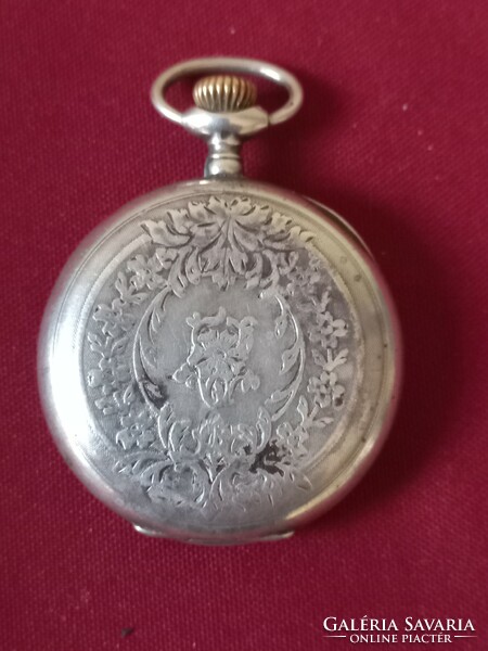 Antique flawless János brauswetter silver men's pocket watch