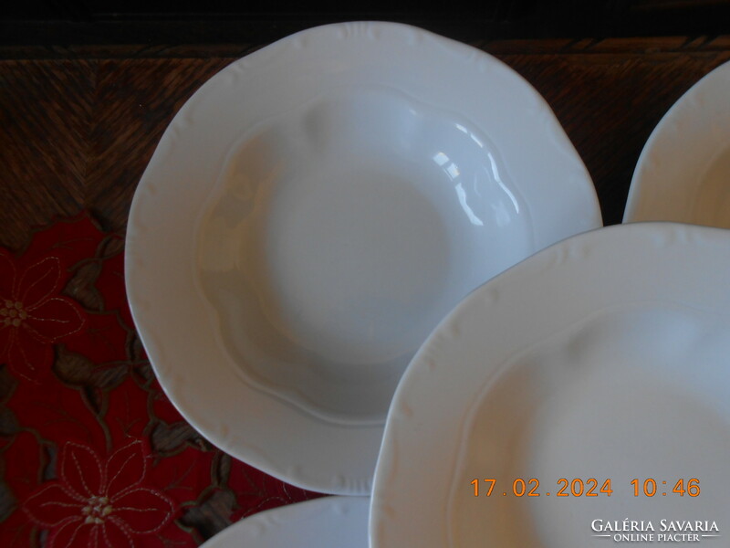 Zsolnay white deep plate
